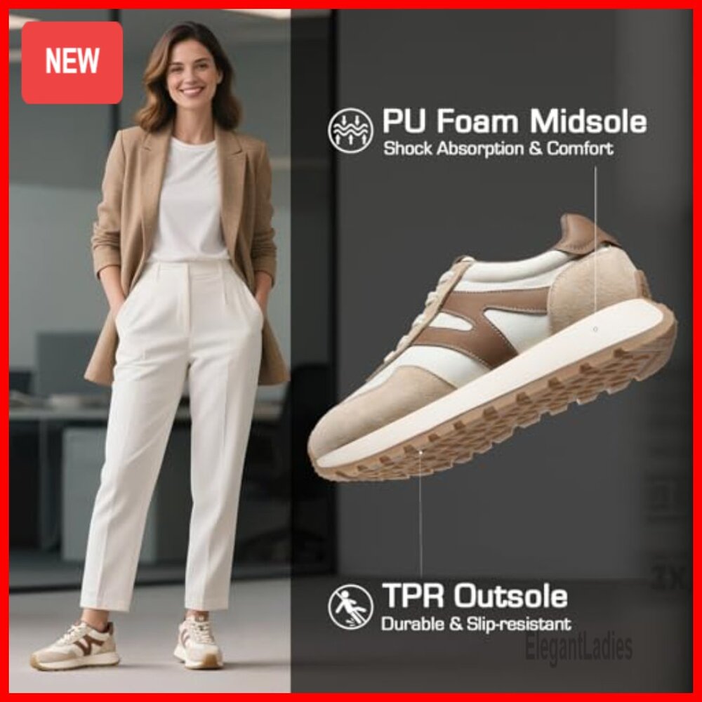 Platform Sneakers Suede Patchwork Non-Slip Walkin… - image 3